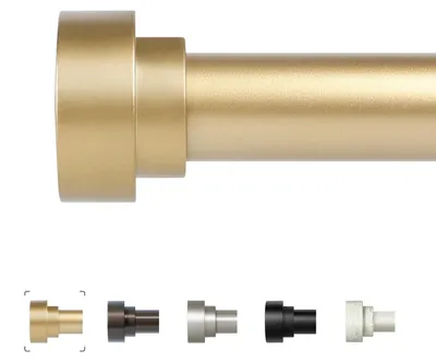 Obrázek produktu pro Ahoj! Zlaté závěsné tyče, délka 183 až 370 cm, délka tyče 2,5 cm