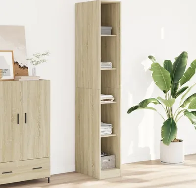 Produktbild von "2026 Promotion" Kleiderschrank Sonoma-Eiche 30x50x200 cm Holzwerkstoff - Kleiderschränke CC16509