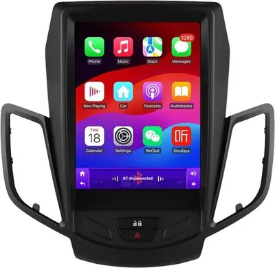 Immagine prodotto di Autoradio con Bluetooth e CarPlay per Ford Fiesta (2009-2016) – compatibile con Apple e Android – impianto stereo con sistema di navigazione – 2 GB di RAM, 32 GB di memoria