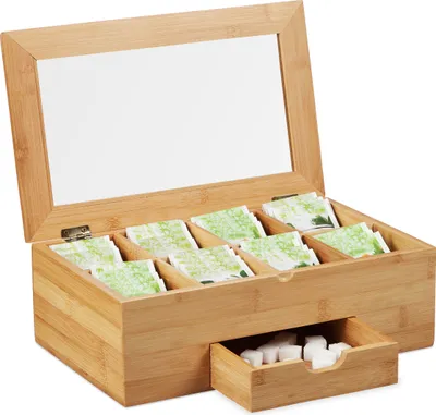 Obrázek produktu pro relaxdays 10027481_0 relaxdays Teebox   braun