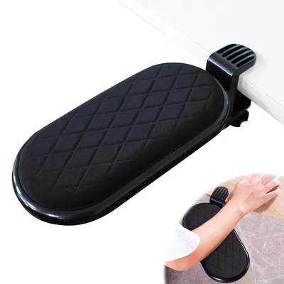 Obrázok produktu pre Nastaviteľná opierka na ruky - Ergonomická opierka zápästia - Opierka na stôl - Predĺženie počítačového stola - Čierna - Pre domov a kanceláriu