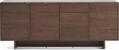 Produktbild von Highboard Norlen 194,5 x 78 x 45 cm MDF Walnussfurnier Braun