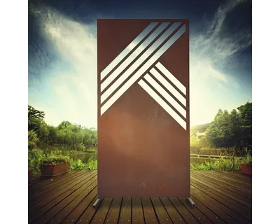 Produktbild von Sichtschutzwand Hornbach-Logo 95 x 185 cm rost