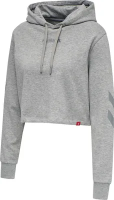 Produktbild von Hummel Hmllegacy Woman Cropped Hoodie, GREY MELANGE, XS, Damen