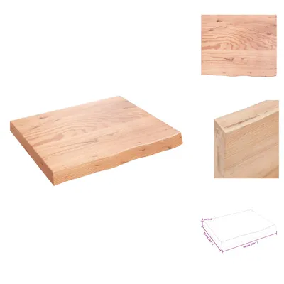 Produktbild von vidaXL Wandregal Hellbraun 60x50x(2-6) cm Massivholz Eiche Behandelt -  Wandregale