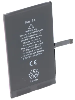 Zdjęcie produktu dla Akumulator pasujący do Apple iPhone 14, Li-Polymer, 3,87 V, 3279 mAh, 12,68 Wh,  bez narzędzi