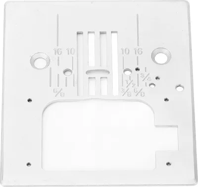 Imagen del producto de Placa de aguja de repuesto, acero Q235, para máquina de coser industrial de zigzag compatible con Singer SC220 C620L