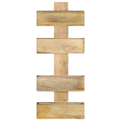 Image de vidaXL Porte-revues mural 30 x 11 x 72 cm bois massif mangue