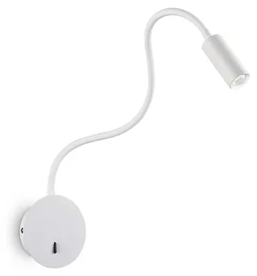 Obrázok produktu pre Moderné nástenné svietidlo Focus-2 Metal White Led 3,5W 3000K Warm Light