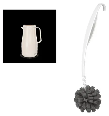 Produktbild von alfi STUDIO TEA 1,0l porcelain white – Vorteilsset mit Reinigungsbürste CLEAN FIX 30 cm | HAN 1497212100 | EAN 4002458522048