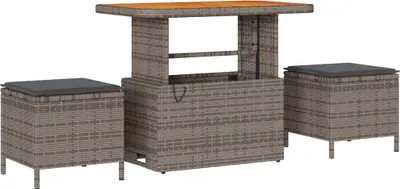 Immagine prodotto di Set da Pranzo per Giardino Grigio polyrattan