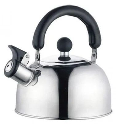 Produktbild von Edelstahl Flötenkessel 2 Liter Pfeifkessel Wasserkocher Wasserkessel Teekessel