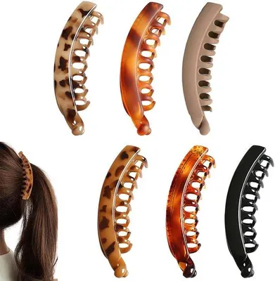 Produktbild von 6 Haarclips für dünnes Haar, groß, Anti-Rutsch, Frauen