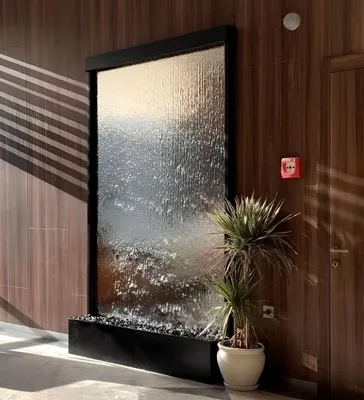 Produktbild von Wasserfall Wasserwand Wasserspiel Dekobrunnen Wasserspiel Gartenwasserfall
