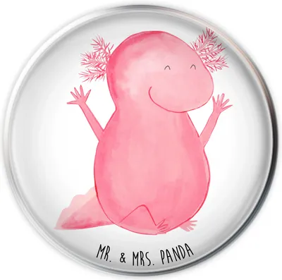 Produktbild von Mr. & Mrs. Panda waschbeckenstöpsel Axolotl Hurra - Weiß - Geschenk, Spaß, Abflussstöpsel, Waschbecken Ablaufstopfen, Lurch, Ablaufgarnitur, Fröhlich, Stöpsel