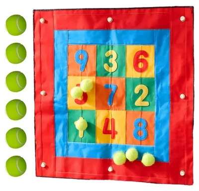 Zdjęcie produktu dla MASTERKIDZ Kwadratowa Tarcza Na Rzepy Rzut Do Celu Do Tablicy STEM