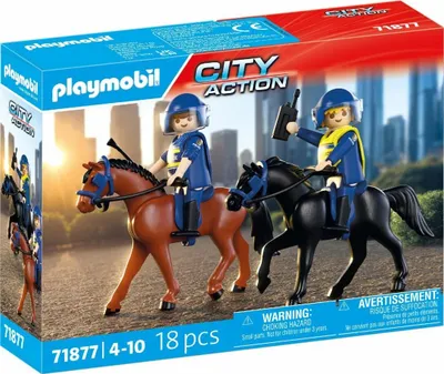 Produktbild von PLAYMOBIL 71877 Polizeireiterstaffel