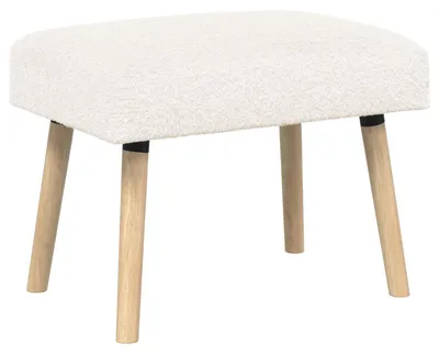 Zdjęcie produktu dla ławka Gładki kremowy 60 x 40 x 45 cm Bouclé