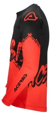 Produktbild von ACERBIS Motocross Kinder Jersey Linear - Schwarz/Rot - YS