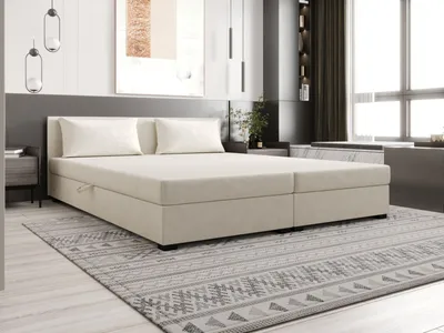 Obrázek produktu pro Kontinentální manželská postel 160x200 ROSIE 13 - ecru