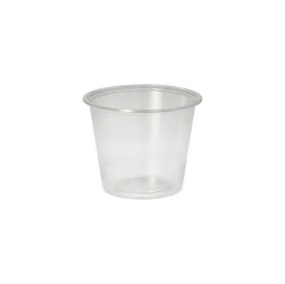 Produktbild von Dressingbecher, PP rund 125 ml Ø 7,1 cm · 5,7 cm transparent