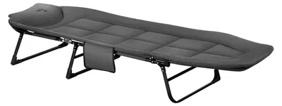 Produktbild von Klappbares Touristenbett, Grau, 200 cm