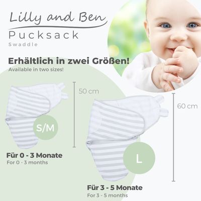 Pucksack Baby 0-3 Monate SET - Pucktuch Swaddle Blanket Puckdecke Stra –  Totsy Baby