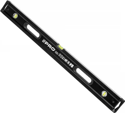 Produktbild von PRO900 Hochleistungs-Wasserwaage, schwarz, gefräst, doppelseitig, 120 cm