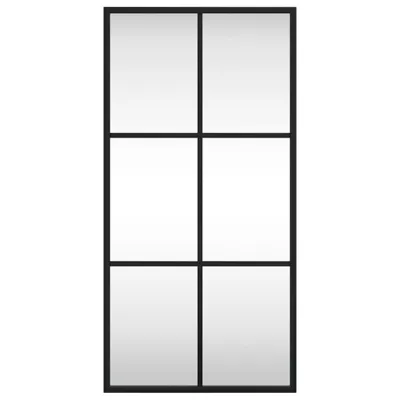 Produktbild von Langlebige Wandspiegel Schwarz 30x60cm Rechteckig Eisen - Möbel899468 - Wandspiegel
