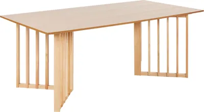 Obrázek produktu pro BELIANI Jídelní stůl světlý jasan MDF 200 x 100 cm 8místný moderní nábytek do jídelny kuchyně japandi styl