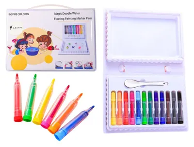 Produktbild von Leantoys Set farbige Wassermarker, Etui, 12-teilig