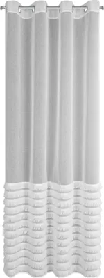 Immagine prodotto di EUROFIRANY | Tenda - DANA - 140x250 cm - Bianco - Con frange - Traslucido ed elegante