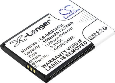 Produktbild von TECHTEK Akku Kompatibel mit [Brondi] AMICO Gentile Ersetzt 1ICP6/34/55