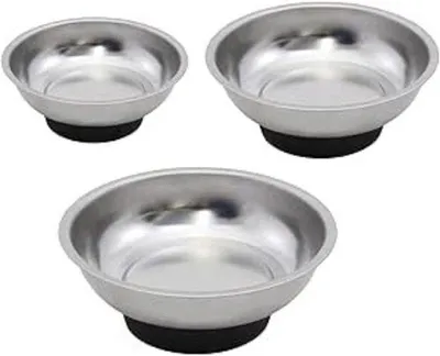 Produktbild von Famanu Magnetische Schalen Set – 3 runde Schalen aus Edelstahl