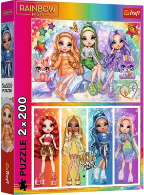 Produktbild von TREFL Puzzle Rainbow High 2x200 dks