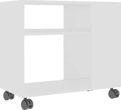 Obrázek produktu pro vidaXL Bílý boční stolek 70x35x55 cm Dřevěný materiál