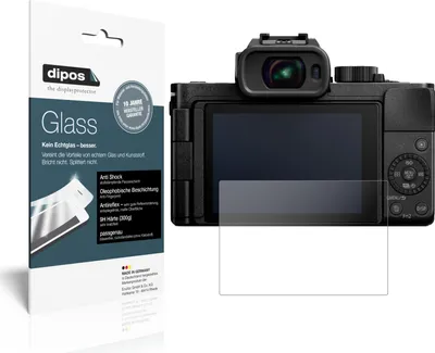 Produktbild von 2x Schutzfolie für Panasonic Lumix DC-G110 matt - Anti-Shock 9H Folie dipos Glass Kunststoffglas