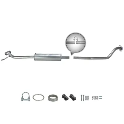 Produktbild von Mittelschalldämpfer für Opel Agila B 1.2 i & Suzuki Splash 1.2 i Auspuff ab. 2008