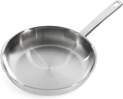 Produktbild von Induktionsbraadpan aus Edelstahl, 24 cm, Backofenfest, Metallbesteck, Geschirrspülerfest, Silber