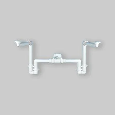 Immagine prodotto di Sifone Salvaspazio Per Lavabo 2 Vie 1"1/2 - Ø 32-40 Mm