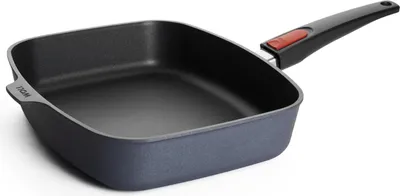Produktbild von Gusseisen Pfanne induktionsgeeignet 30x26cm Anthrazit Alu