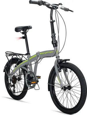 Produktbild von Bergsteiger Windsor 20 Zoll Faltrad, Klapprad, Shimano 6 Gang-Schaltung, LED Batterie-Licht, Quick-Fold-System, Klappfahrrad