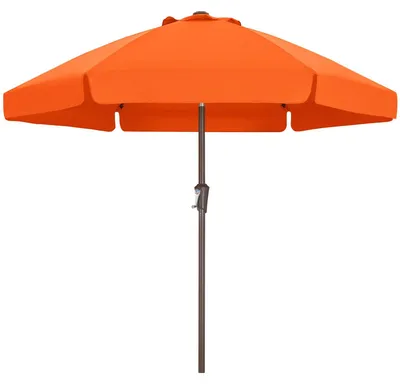 Produktbild von Sonnenschirm mit wasserabweisendem Stoff – Gartenschirm, Marktschirm, 270 cm, orange