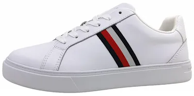 Zdjęcie produktu dla Tommy Hilfiger Buty damskie Na luźne wkładki Sznurowane buty Biały Rekreacyjny, Rozmiar buta:36 EU