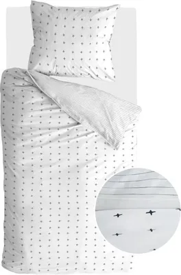 Produktbild von Walra Bettwäsche Odd Twins Weiß - 140x220 cm