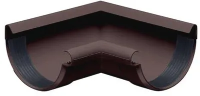 Produktbild von Gootwinkel 90 Grad 100mm Dunkelbraun - für Dachrinnen