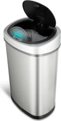 Produktbild von Rijoka Sensor Mülleimer 50L – Edelstahl – Soft Close – Fingerabdruck frei – Modern Design