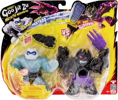 Image de Heroes of Goo Jit Zu Meteor Madness Dehnbare Figuren 2er-Pack Pantaro vs. Sludgewing 12 cm