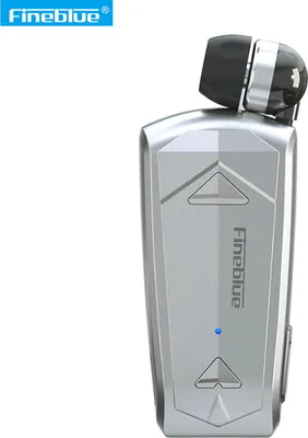 Produktbild von Fineblue F520 einziehbare kabellose Lavalier-Kopfhörer, Business-Bluetooth 5.3-Kopfhörer, einohrige In-Ear-Stereo-Funkkopfhörer, Freisprechen, Silber