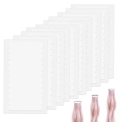 Image de Extension de cheveux - 120 pièces - Adhésif en bande - Double face - Forte adhérence - Invisible - Résistant à l'humidité - Extensions de cheveux
